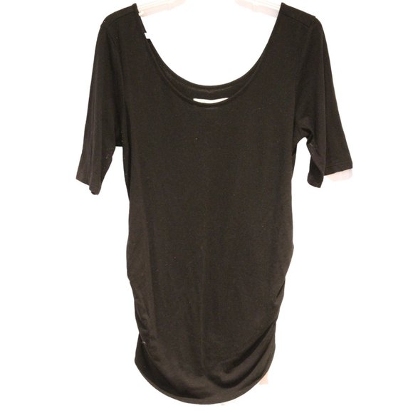 3/$20 🏷 Old Navy Maternity Black Tunic Size Large - Picture 1 of 3